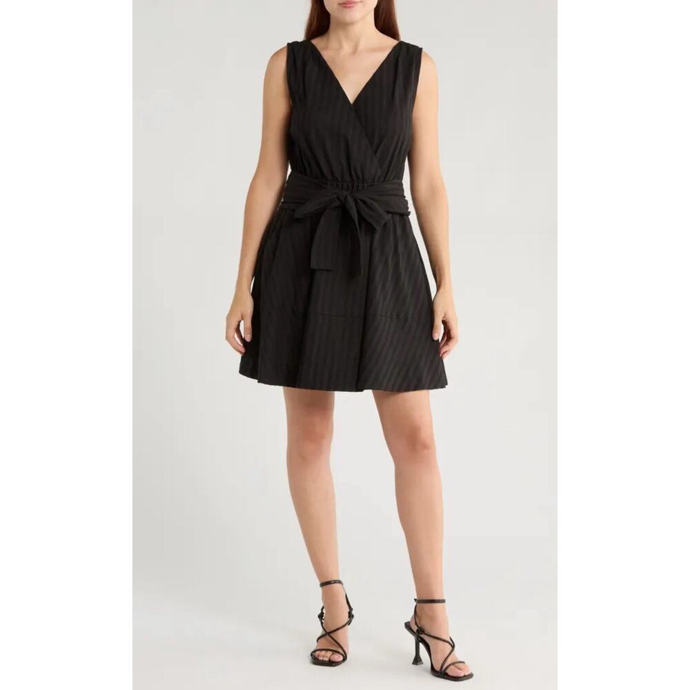 Derek Lam 10 Crosby Abby Lace Trim Tie Waist Dress Size 10 NWT